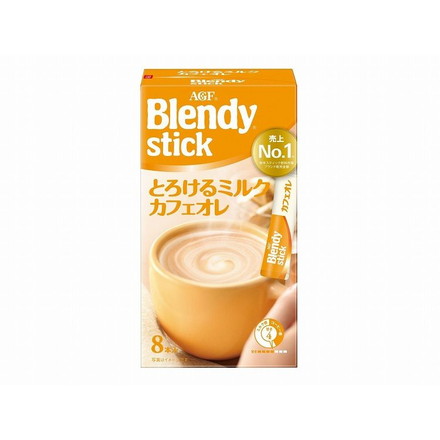 【6個セット】 AGF ブレンディ スティック ミルクカフェオレ 8本 x6
