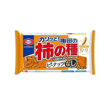 【単品12個セット】 亀田 柿の種 ピーナッツなし 6袋詰 135gx12 まとめ買い まとめ売り お徳用 大容量 セット販売
