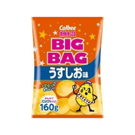 【単品12個セット】 カルビー ポテトチップス うすしお味 ビッグ 160g