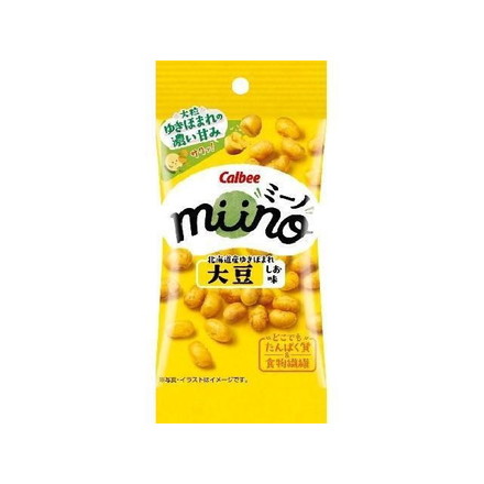 【単品18個セット】 カルビー miino 大豆しお味 22g