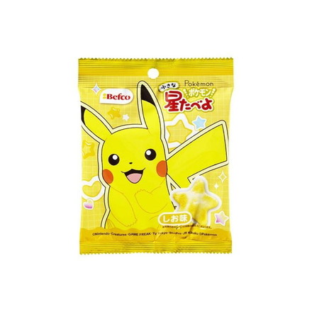 【単品10個セット】 栗山米菓 ポケモン小さな星たべよ しお味 17g