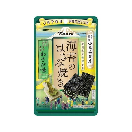 【単品6個セット】 カンロ 海苔のはさみ焼きわさび味 4.4g