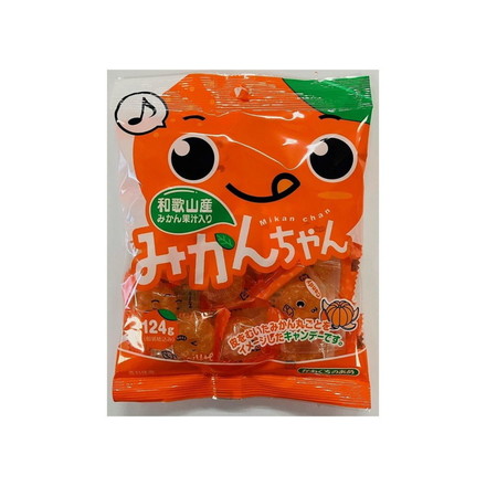 【単品10個セット】 川口製菓 みかんちゃん 124g