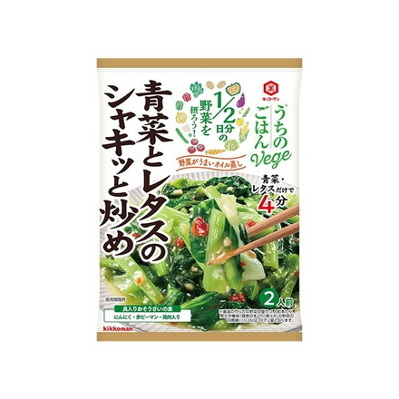 【単品10個セット】 キッコーマン うち青菜レタスシャキッと炒め 85g