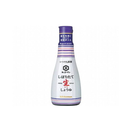 【まとめ買い】 キッコーマン しぼりたて生しょうゆ 200ml x6個セット 食品 まとめ セット セット買い 業務用
