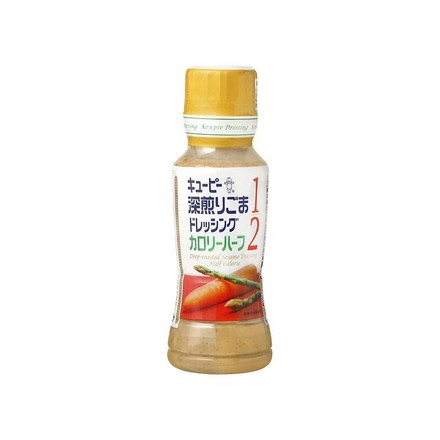 【単品12個セット】 キユーピー 深煎りごまドレッシングカロリーハーフ 180mlx12 まとめ買い まとめ売り お徳用 大容量 セット販売