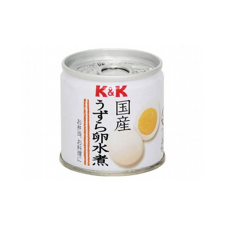 【まとめ買い】 K&K 国産 うずら卵水煮 EO缶 SS2号缶 x6個セット 食品 まとめ セット セット買い 業務用