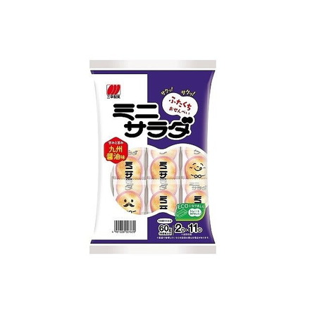 【単品16個セット】 三幸製菓 ミニサラダ 九州醤油味 60gx16 まとめ買い まとめ売り お徳用 大容量 セット販売