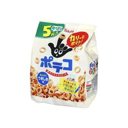 【12個セット】 東ハト ポテコ うましお味 5P 110g x12