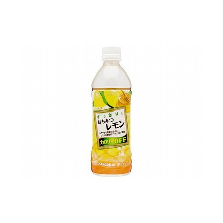 【まとめ買い】サンガリア すっきりはちみつレモン P 500ml x24個セット まとめ セット セット買い 業務用