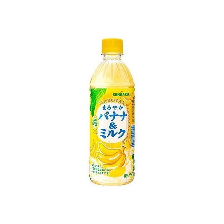 【24個セット】 サンガリア まろやかバナナ&ミルク 500ml x24 セット まとめ売り セット販売 お徳用 おまとめ品