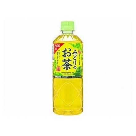 【24個セット】 サンガリア みどりのお茶 ペット 600ml x24