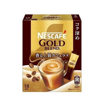 【単品12個セット】 ネスカフェ ゴールドブレンド コク深めスティックコーヒー18本 126g