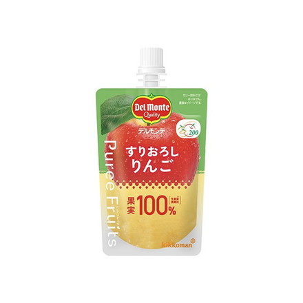 【単品30個セット】 デルモンテ ピュレフルーツ すりおろしりんご紙 110g