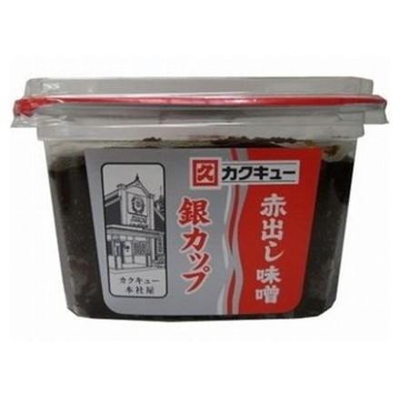 【8個セット】 カクキュー 赤出し味噌 銀カップ 400g x8