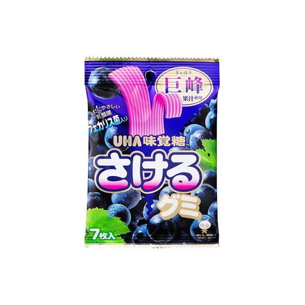 【10個セット】 UHA味覚糖 さけるグミ グレープ 7枚 x10 まとめ売り セット販売 お徳用 おまとめ品