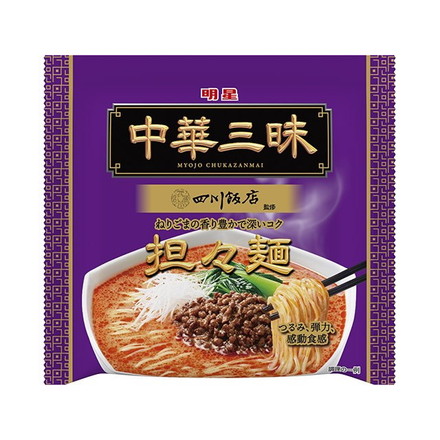 【単品24個セット】 明星 中華三昧 四川飯店 担々麺 103g