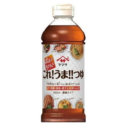 【12個セット】 ヤマサ醤油 ぱぱっとちゃんと これうまつゆ 500ml x12コ