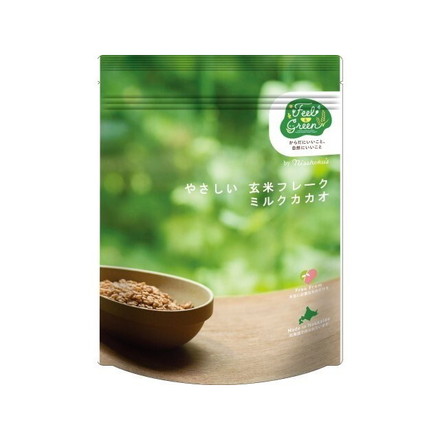 【単品4個セット】 日食 Feel&Green 玄米フレークミルクカカオ 120g