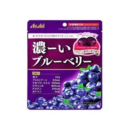 【6個セット】 アサヒ 濃ーいブルーベリー 84g x6コ