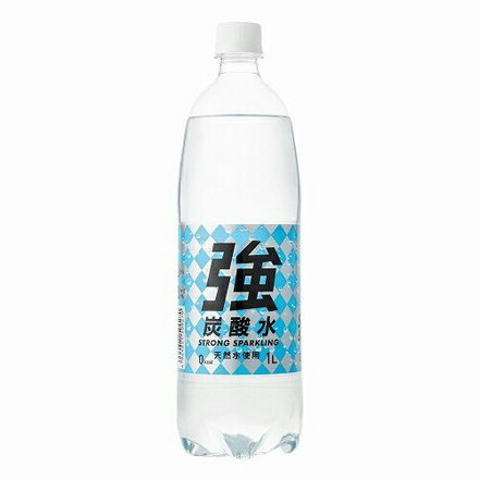 【まとめ買い】 (株)友桝飲料◆ 友桝飲料 強炭酸水 ペット 1L x15個セット まとめ セット まとめ販売 業務用 備蓄