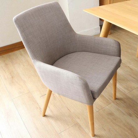 ダイニングチェア グレー 食卓イス 腰掛け 椅子 1人掛け 1P 天然素材 インテリア デザイン リラックス オシャレ