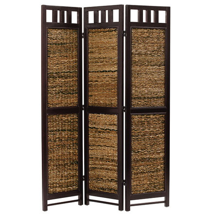 バナナリーフ スクリーン 3連 パーテーション 間仕切り 目隠し 仕切り 衝立 ついたて 寝室 アバカ