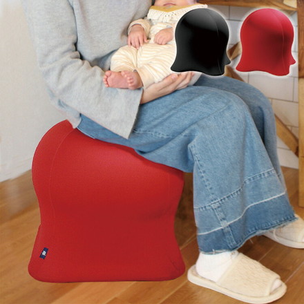 ジェリーフィッシュチェア 無地タイプ バランスボール エクササイズ デザインチェア イス 椅子 フィットネス ブラック