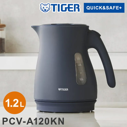 タイガー 蒸気レス電気ケトル 1.2L ナイトブラック PCV-A120KN