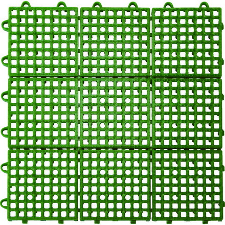 TRUSCO トラスコ 抗菌・防炎ジョイントスノコ グリーン TJSD30GN