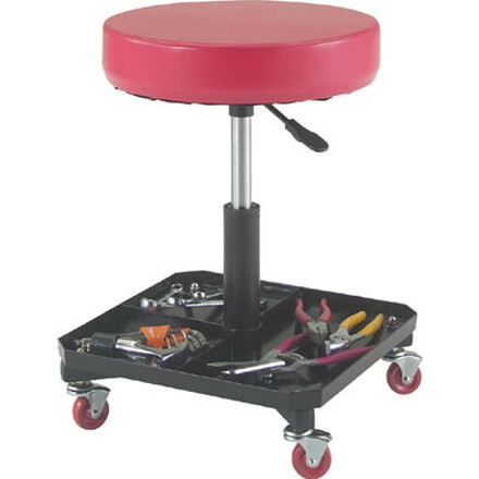 TRUSCO 工具入れ付作業椅子 Φ370XH440ー555【TWC-S】(オフィス家具・作業用チェア)