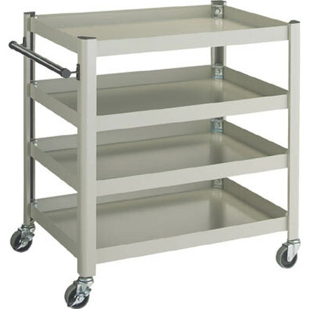 TRUSCO コンビネーションワゴン 643X427XH880 4段【TCW-81A3】(ツールワゴン・ボルト式ワゴン)