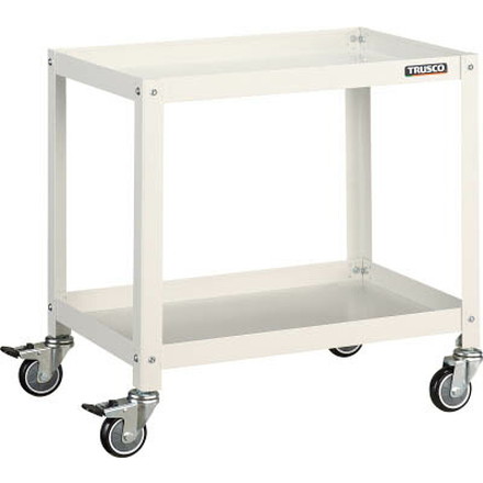 ＴＲＵＳＣＯ ラビットワゴン 600Ｘ400 ウレタン車輪 Ｗ色【RBW-662U W】(ツールワゴン・ボルト式ワゴン)