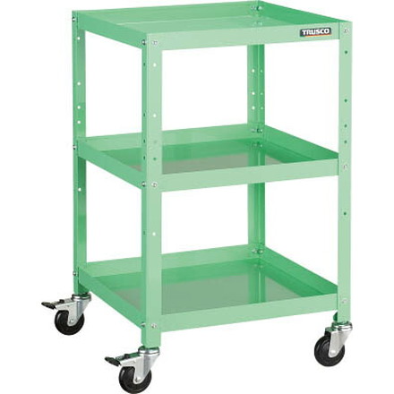 ＴＲＵＳＣＯ ラビットワゴン 500Ｘ500 ゴム車輪 ＹＧ色【RBW-853 YG】(ツールワゴン・ボルト式ワゴン)