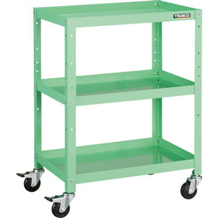 ＴＲＵＳＣＯ ラビットワゴン 600Ｘ400 ゴム車輪 ＹＧ色【RBW-863 YG】(ツールワゴン・ボルト式ワゴン)