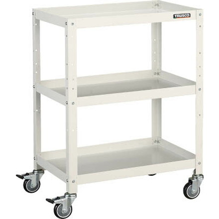 ＴＲＵＳＣＯ ラビットワゴン 600Ｘ400 ウレタン車輪 Ｗ色【RBW-863U W】(ツールワゴン・ボルト式ワゴン)