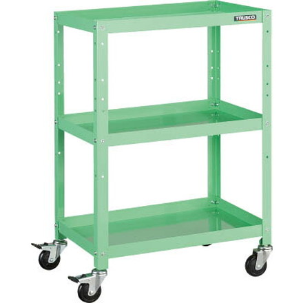 ＴＲＵＳＣＯ ラビットワゴン 600Ｘ400 ゴム車輪 ＹＧ色【RBW-963 YG】(ツールワゴン・ボルト式ワゴン)