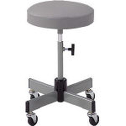 ＴＲＵＳＣＯ 作業用チェア Φ315ＸＨ460ー560 グレー【L-60C】(オフィス家具・作業用チェア)