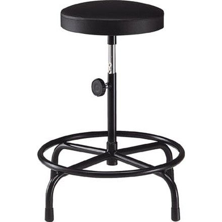 TRUSCO 作業用チェア Φ315XH500ー640 ブラック【NF-25V】(オフィス家具・作業用チェア)