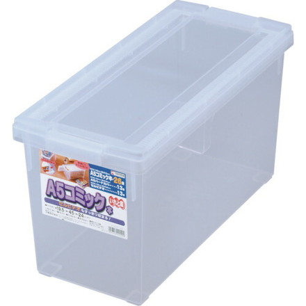 TENMA A5・コミック本いれと庫 クリア 195×450×240 IRA5COMIC