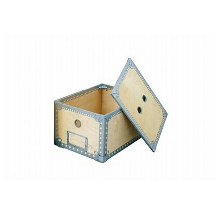 DULTON ウッデンボックス 木箱 小物入れ スチールフレーム ふた付き アンティーク インダストリアル