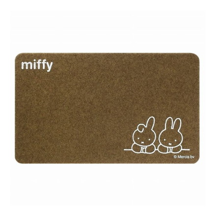 miffy 玄関マット マット miffy 45×75cm 屋内 屋外 兼用 ミッフィーとダーン オカトー