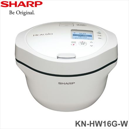 シャープ ヘルシオホットクック 水なし自動調理鍋 スロークッカー KN-HW16G-W ホワイト
