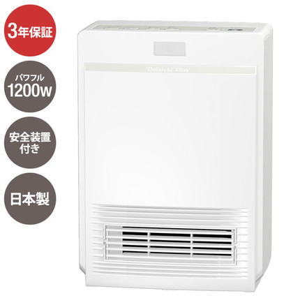 ダイニチ EF-P1200H-W セラミックファンヒーター 日本製 木造3畳 コンクリート4.5畳 冬物家電 暖房
