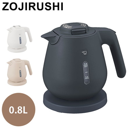 電気ケトル 800ml 0.8L 象印 CK-DC08-WA CK-DC08-BM CK-DC08-CM ホワイト ソフトブラック ライトベージュ ZOJIRUSHI 象印マホービン ライトベージュ