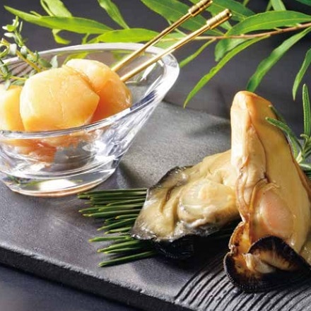 マルトシ吉野商店 ホタテ・牡蠣オリーブ油漬 2種×各140g