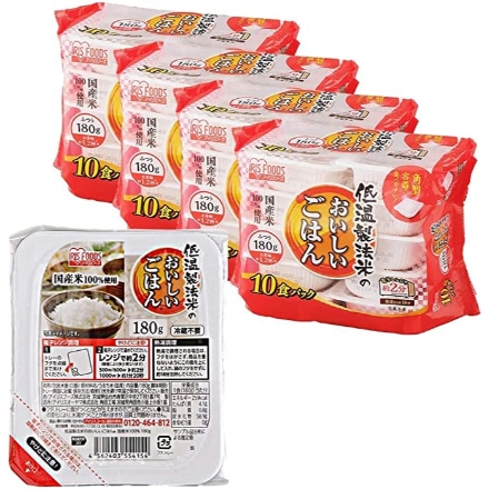 アイリスフーズ 低温製法米のおいしいごはん 180g×40食パック（10食パック×4袋）