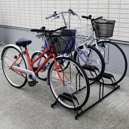 アイリスオーヤマ 自転車スタンド 3台分 BYS-3 ブラック