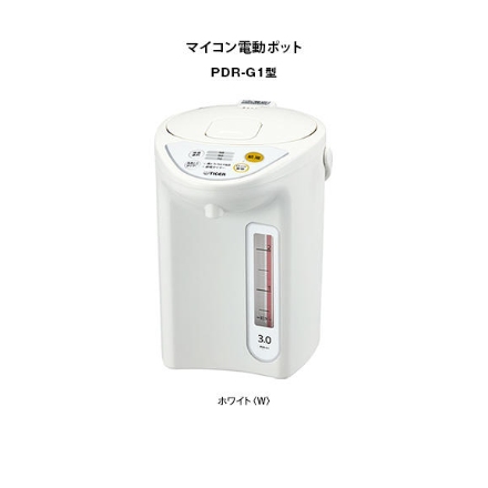 TIGER 電動ポット ホワイト PDR-G301