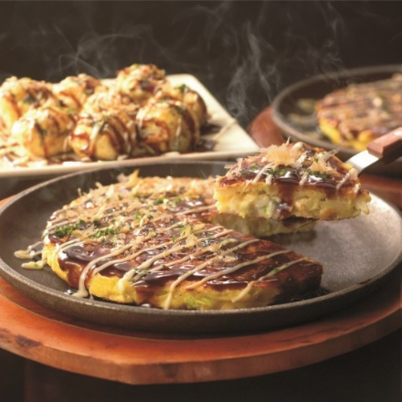 お好み焼きたこ焼きセット＜8食/千房ねぎ焼き180g・千房豚モダン焼き220g×各2、ぼてぢゅう豚玉240g・ゆかり特選ミックス焼き220g・きじ豚玉256g・元祖たこ焼き(12個入)150g×各1＞